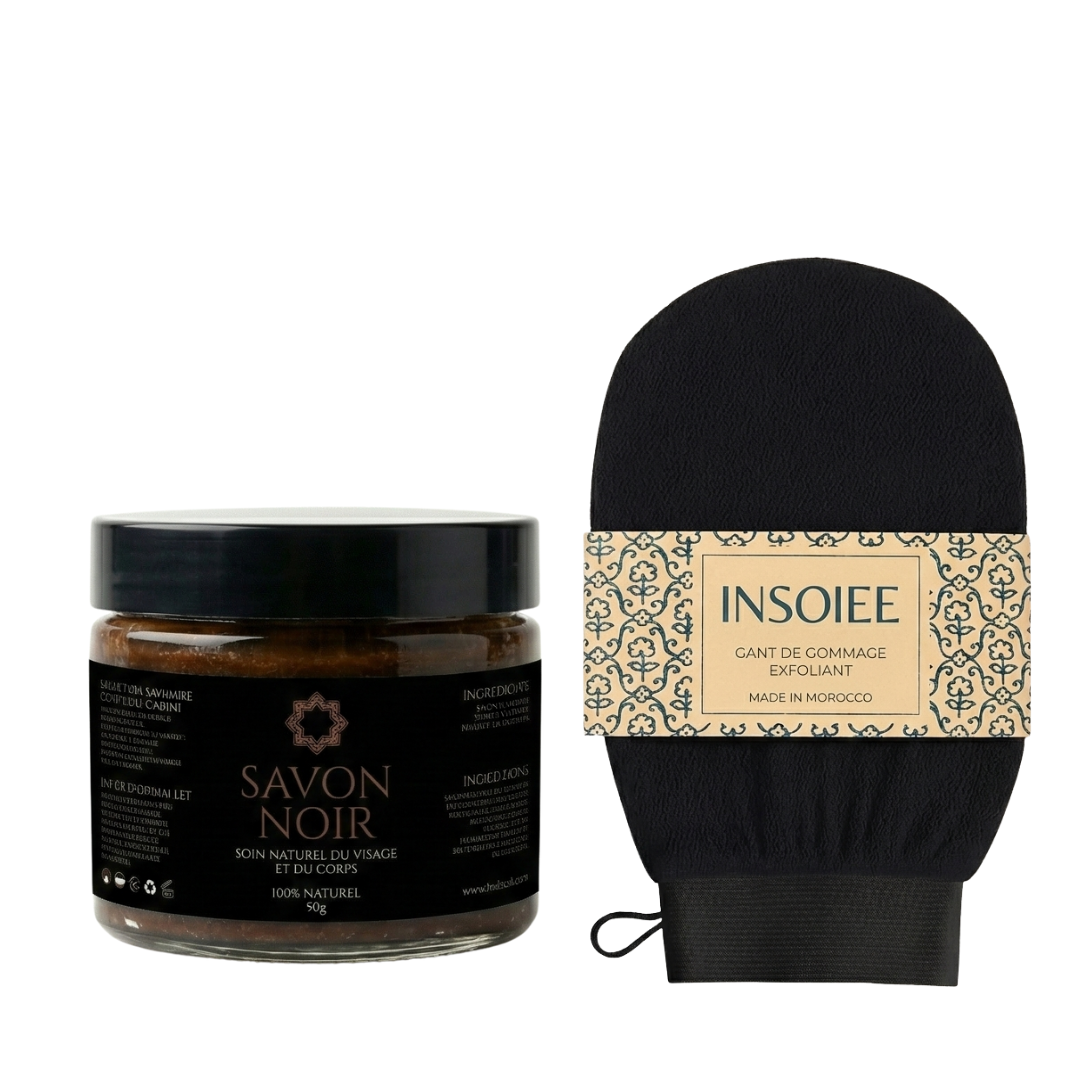 Black soap + Kessa glove